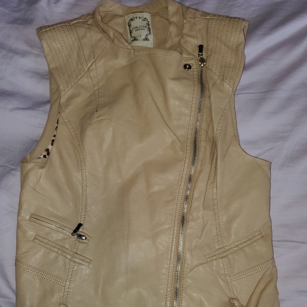 EUC S Coalition Downtown Faux leather Vest